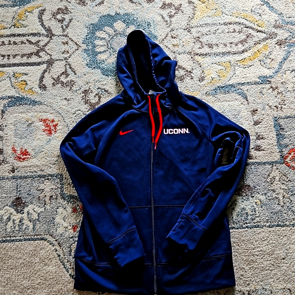 UCONN Huskies- Womens Nike  zipper therma fleece. Size large